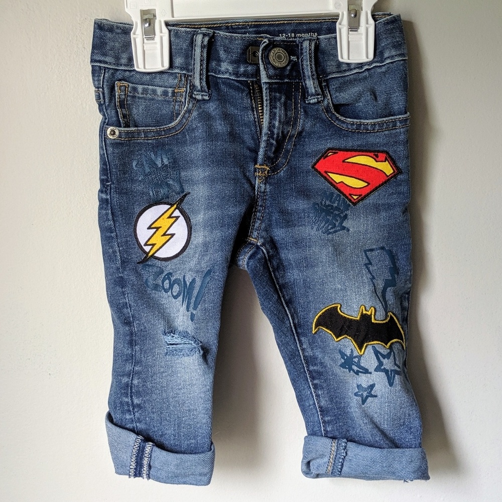 Baby Gap DC Superhero Set Jeans and Longsleeve